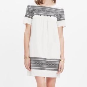 Madewell Cabana Jaquard Shift Dress XS
